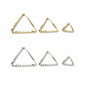 Brass Linking Rings, Long-Lasting Plated, Cadmium Free & Lead Free, Triangle