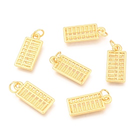 Alloy Pendants, Long-Lasting Plated, with Jump Ring, Abacus