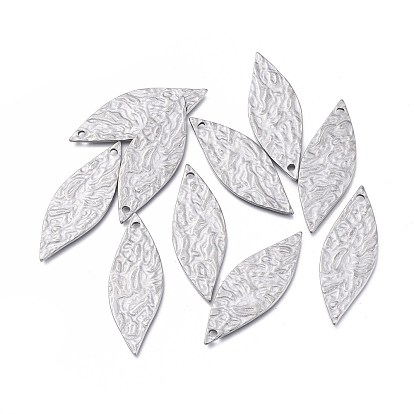 Pendentifs en acier inoxydable, , feuille
