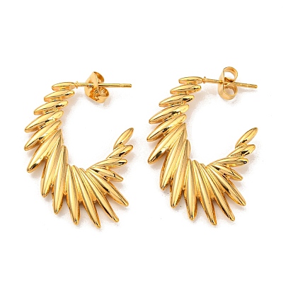 304 серьги-гвоздики в виде крыльев из нержавеющей стали, серьги-кольца