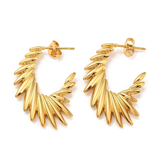 304 серьги-гвоздики в виде крыльев из нержавеющей стали, серьги-кольца