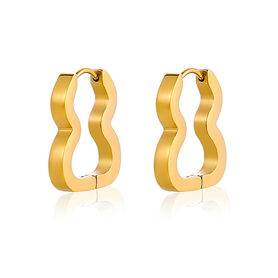 Серьги из 304 нержавеющей стали, Горлянка, ионное покрытие (ip)