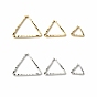 Brass Linking Rings, Long-Lasting Plated, Cadmium Free & Lead Free, Triangle