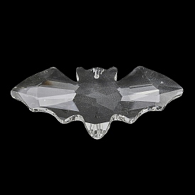 Glass Chandelier Prism Big Pendants, Faceted Bat Charms