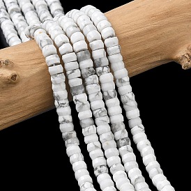 Природные Говлит бисер нитей, граненые, рондель