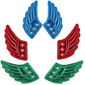 3 пары 3 цвета ткани с украшениями из войлока для обуви, аксессуары для обуви своими руками, крыло