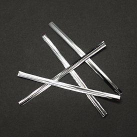 Metallic Wire Twist Ties, Iron Core, for Bread Candy Bags