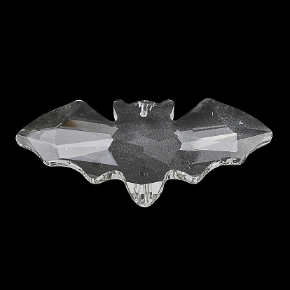 Glass Chandelier Prism Big Pendants, Faceted Bat Charms