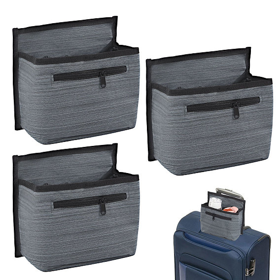 Органайзеры для ручек багажа из оксфордской ткани, с пластиковой и сплавочной фурнитурой, прямоугольные