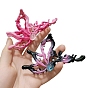 Gradient Butterfly Alloy Rhinestone Large Claw Hair Clips, for Women Girl Thick Hair