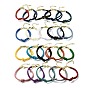 3MM Round Nylon Braided Cord Bracelet Making, Knot, with Golden 202 Stainless Steel Lobster Clasp & Brass Finding