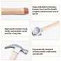 45# Steel Claw Hammer, with Wooden Handle