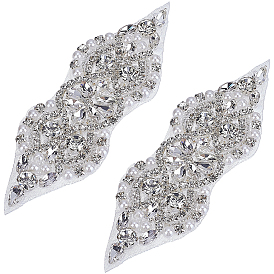 2шт. аппликаций из стразов, Утюг на заплатах для свадебного платья пояса костюм чонсам аксессуары