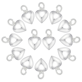 14 латунные подвески шт., сердце прелести, с целью перехода в кольце