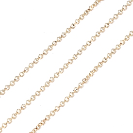 Brass Cable Chains, Soldered, Real 14K Gold Filled Chains