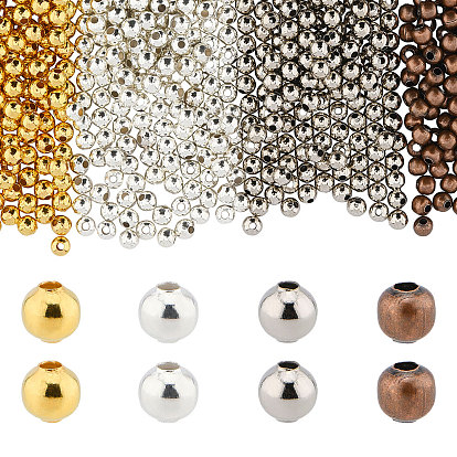 Tibetan Style Iron Spacer Beads, Round