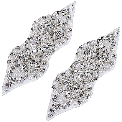 2шт. аппликаций из стразов, Утюг на заплатах для свадебного платья пояса костюм чонсам аксессуары