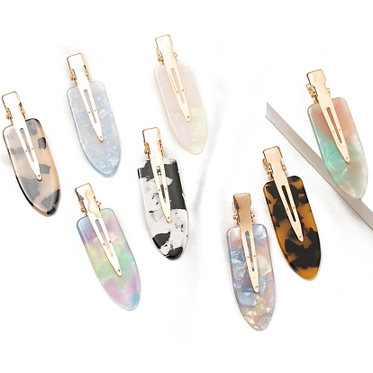 Заколки из кожи аллигатора из ацетата целлюлозы, аксессуары для волос для женщин и девочек