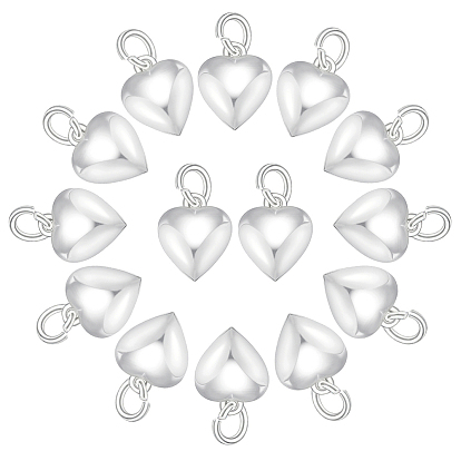 14 латунные подвески шт., сердце прелести, с целью перехода в кольце
