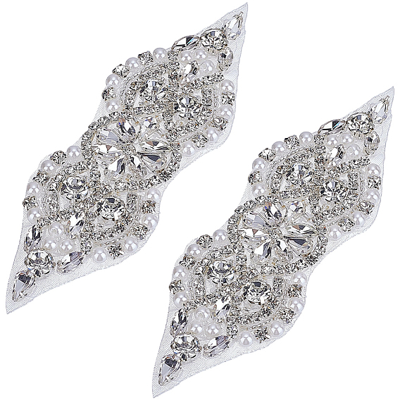 2шт. аппликаций из стразов, Утюг на заплатах для свадебного платья пояса костюм чонсам аксессуары