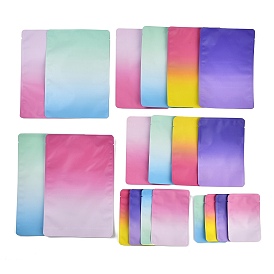 Двухцветные прямоугольные пластиковые подарочные пакеты с замком-молнией, закрывающиеся сумки