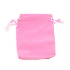 Bolsas de terciopelo de embalaje, bolsas de cordón, Rectángulo
