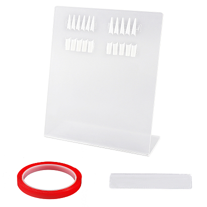 Acrylic Nail Art Display Board , for DIY Clear Display Box, Rectanlge