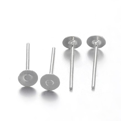 Rack Plating Iron Ear Studs Findings, Cadmium Free & Nickel Free & Lead Free, 12x4mm, Pin: 0.6mm