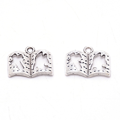 Pendentifs en alliage pour la journée des enseignants, pendentifs sur le thème de la remise des diplômes pour la journée des enseignants, accessoires de bricolage pour la fabrication de bijoux, livre