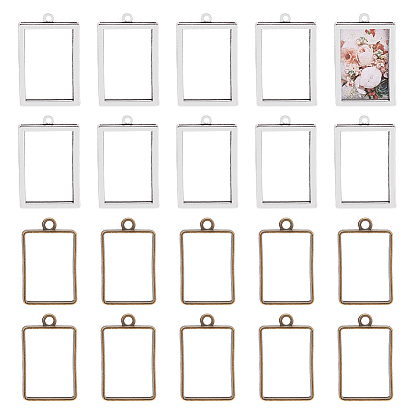 Подвески из медного сплава, прямоугольные