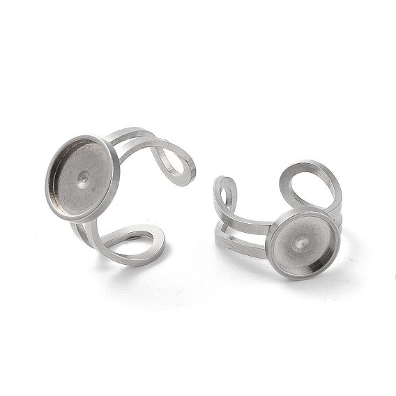 201 установки кольца из нержавеющей стали накладка, с 201 лотком из нержавеющей стали, круглые