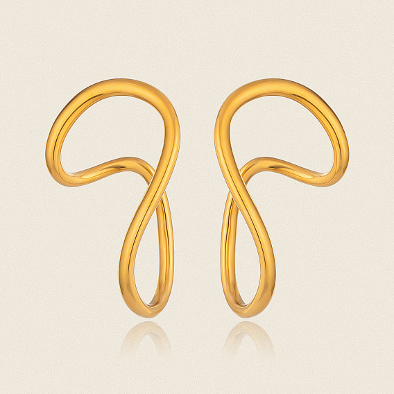 304 aretes de acero inoxidable para mujer, pepitas