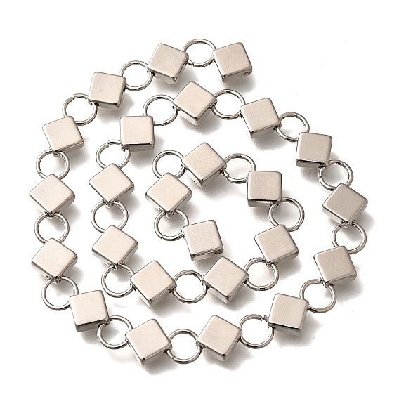 Латунные звенья цепи с покрытием стойки, без кадмия и без свинца, долговечный, несварные, квадратный