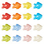 30Pcs Handmade Porcelain Beads, Bright Glazed Porcelain