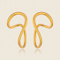 304 aretes de acero inoxidable para mujer, pepitas