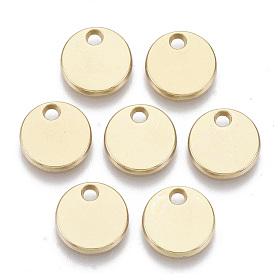 Alloy Charms, Flat Round