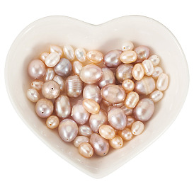 60шт 3 стили натуральный культивированный пресноводный жемчуг бусины, рис