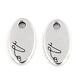 Подвески из сплава в тибетском стиле, овальные