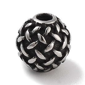 304 Stainless Steel Beads, Round