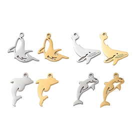 304 прелести нержавеющей стали, лазерная резка, очарование дельфина и кита