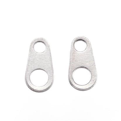 304 Stainless Steel Chain Tabs, Chain Extender Connectors, Teardrop