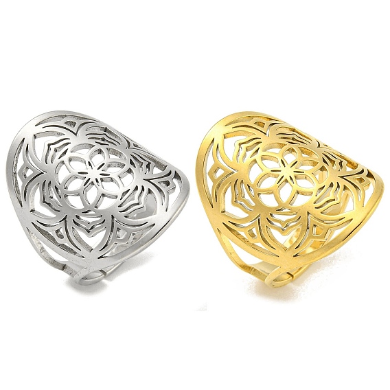 304 кольца из нержавеющей стали, цветок