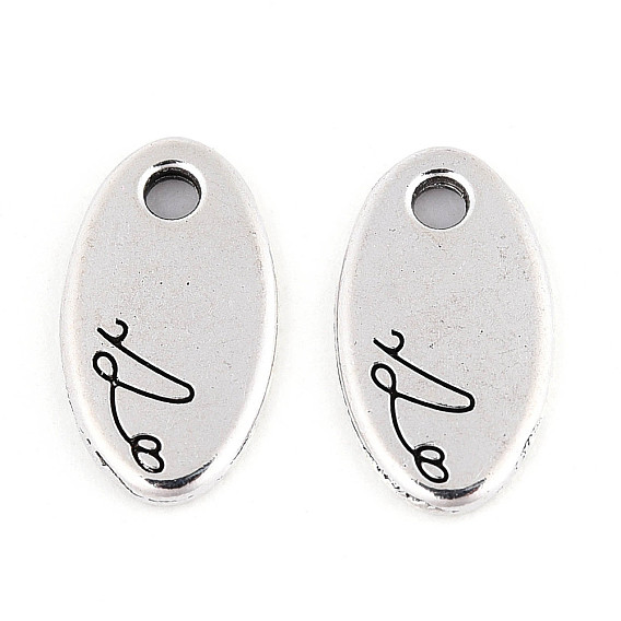 Подвески из сплава в тибетском стиле, овальные