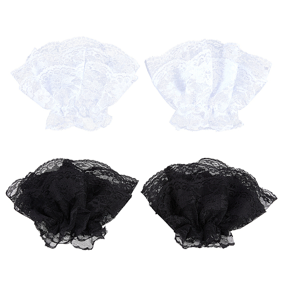 2 Pairs 2 Colors Cute Orangaz Oversleeves, Lace Sleeves, False Sleeves, Wrist Cuff, Garment Accessories