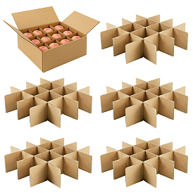 36 шт. гофрированные картонные разделительные листы, прямоугольные