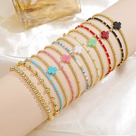 4шт. наборы готических браслетов-крестов из латуни, составные браслеты для женщин, золотые