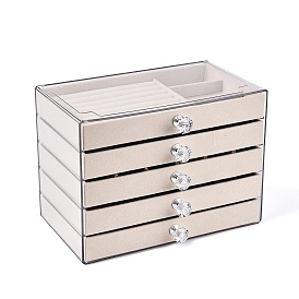 5-ярусные пластиковые ящики для хранения украшений для домашних животных, прямоугольные