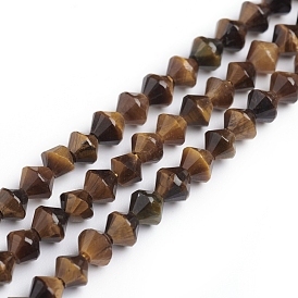 Chapelets de perles oeil de tigre naturelles, Toupie