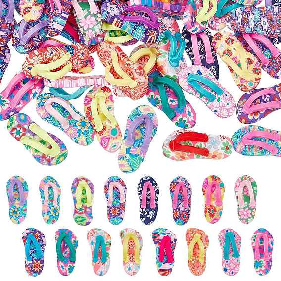 Ручной полимерной глины кабошонов, тапочка