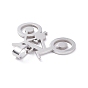 Boy Jewelry Original Color 201 Stainless Steel Bicycle Bike Pendants, 25x38.5x1.5mm, Hole: 4x9mm